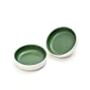 EZ Life Matte Pastel Dessert Plate - Pack of 2 - 3.5 Inch Ceramic Small Plate - Sesame Series - Matt Green -Serveware - Dinnerware - Home Kitchen, Tableware, Dining Sets Plate, Ceramic Crockery