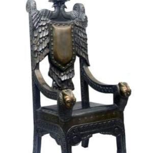 Waahkart Home Decor Stylish Wooden Color Look Royal Emperor Arm Chair Set of 2