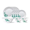 Larah by Borosil - Tiara Series, Woodstock, 13 Pcs, Opalware Dinner Set, White