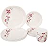 Amazon Brand - Solimo Classico Melamine Dinnerware Set (White,18 Pieces)
