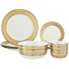 Amazon Brand - Solimo Ceramic Dinner Set, 14 Pieces