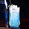 FINSTER Highball Tall Water Glasses Set of 6 - 300ml (Long Crystal Milkshake Juice Glass Set Cocktail Mocktail Tumbler)