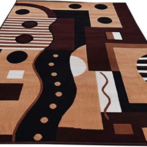 Sifa Carpet Super Softness Floral Design Carpet ( Coffee Color 5x7 Feet)