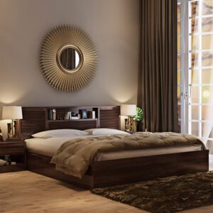 Bolton King Size Bed with Hydraulic Storage in Wenge Finish
