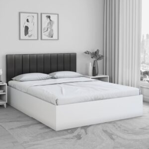 Fusion King Size Bed In Grey & White Colour