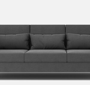 Snooky 3 Seater Sofa In Charcoal Grey Colour